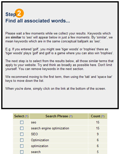 Wordtracker Full Search 02