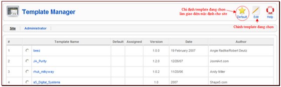 Cài đặt và quản lý template, cài đặt và quản lý ngôn ngữ trong joomla 04