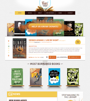 Theme website thư viện trực tuyến 07