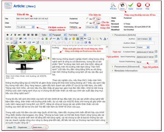 Quản lý section, quản lý category, quản lý article - 05 Quản lý section, quản lý category, quản lý article - 05