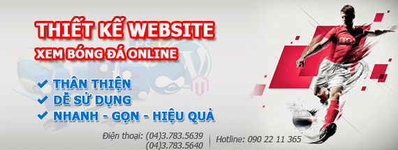 Xu hướng thiết kế website xem bóng đá trực tuyến