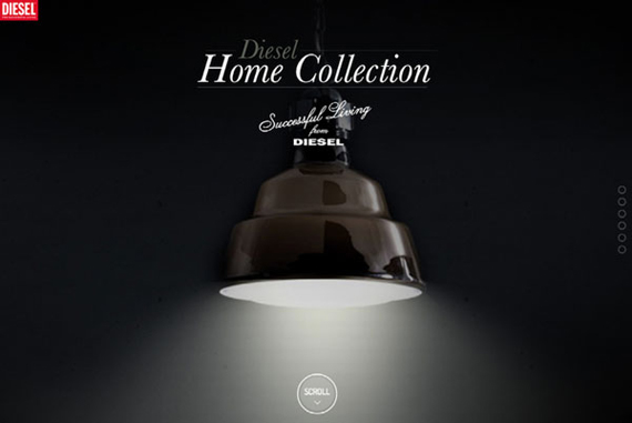 Website Diesel Home Collection thiết kế non-navigation Website Diesel Home Collection thiết kế non-navigation