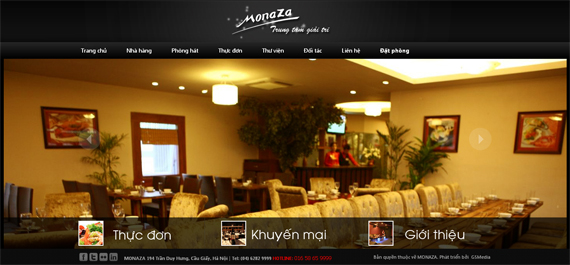 Website Trung tâm giải trí Monaza