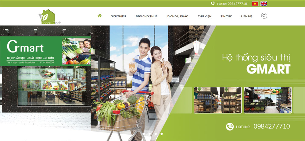 GIao diện website Hà Nội Xanh thiết kế tại ADC Việt Nam GIao diện website Hà Nội Xanh thiết kế tại ADC Việt Nam