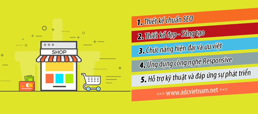 Thiết kế website thương mại điện tử tại adc việt nam