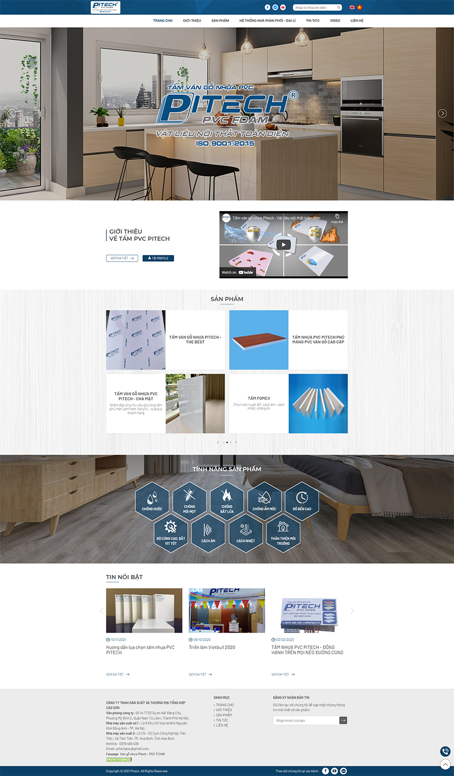Giao diện website pitech
