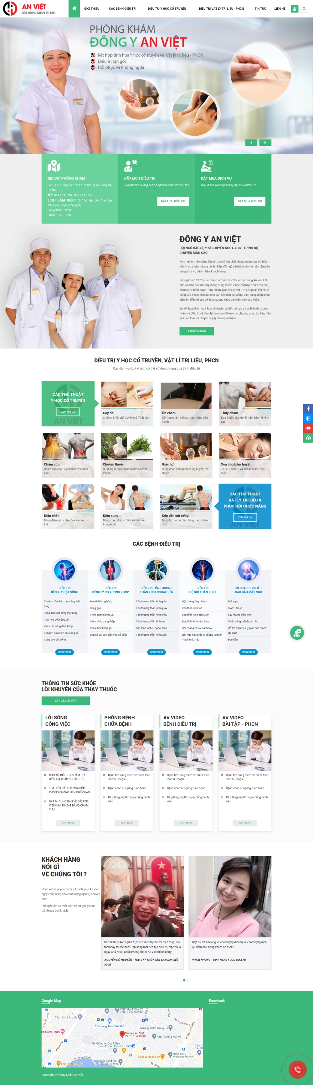 Website phòng khám An Việt