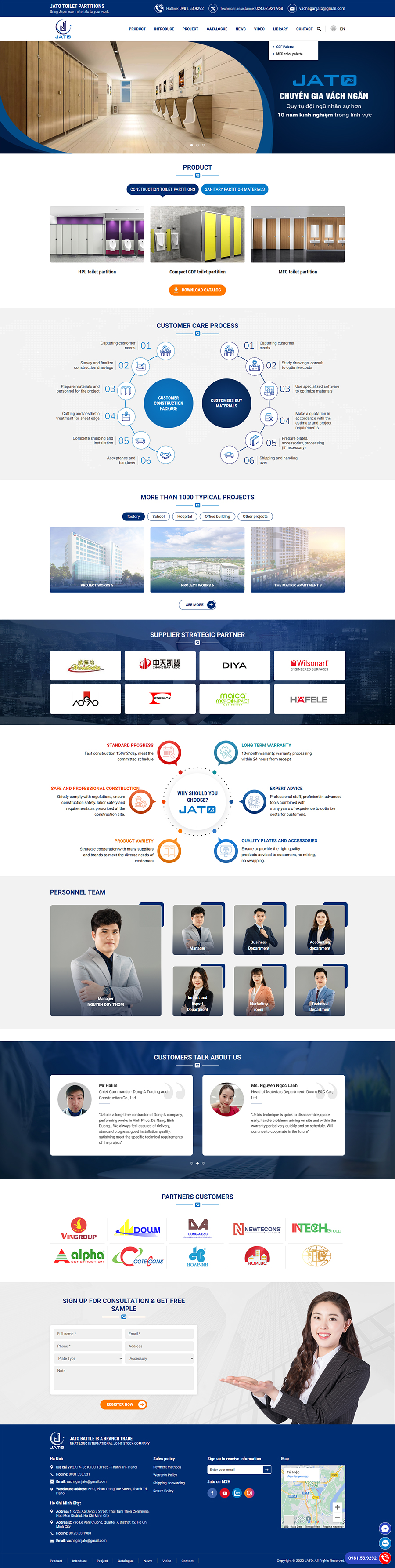 Giao diện web Jato