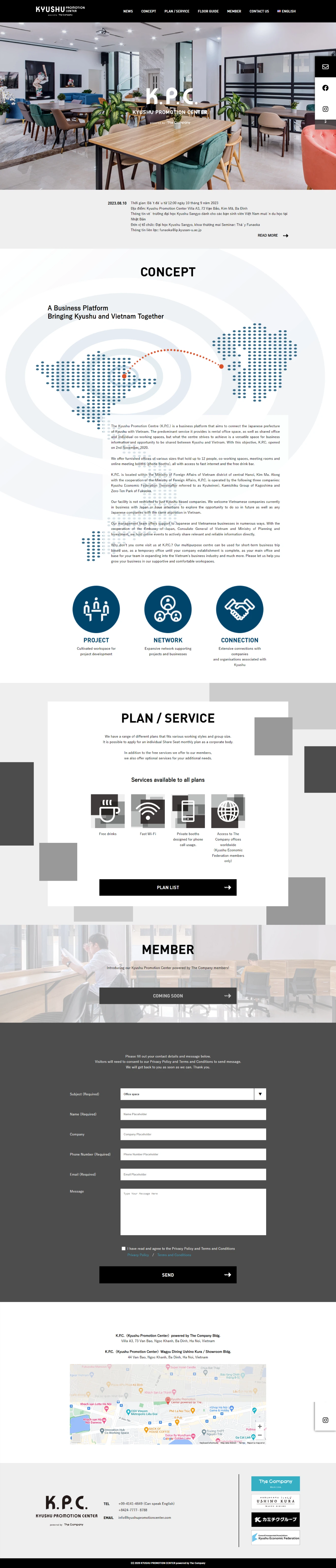 Giao diện website kyushu