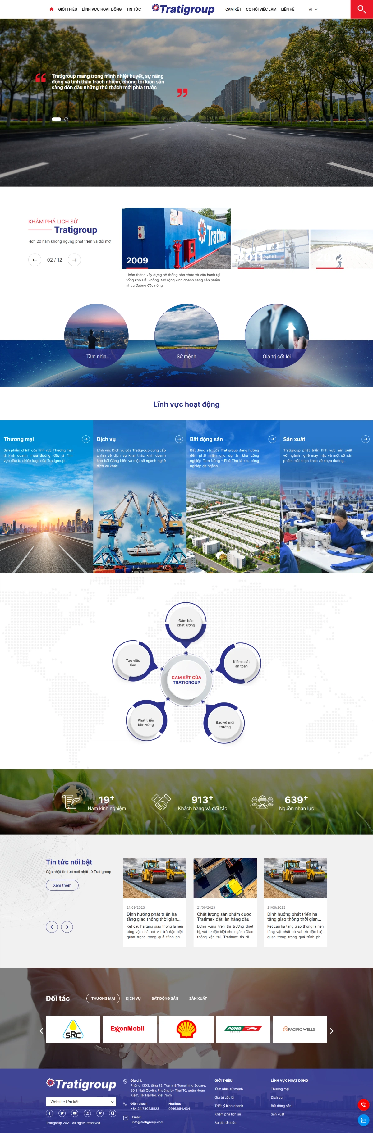 Giao diện web tratigroup