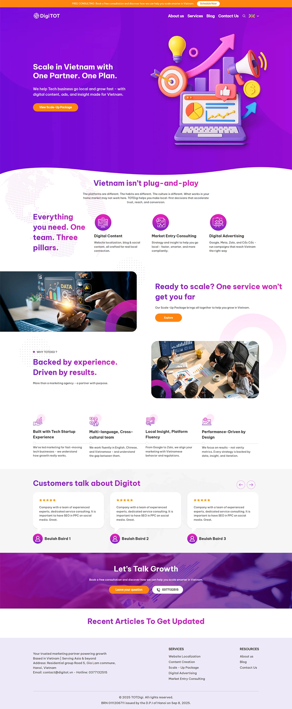 Giao diện web digitot