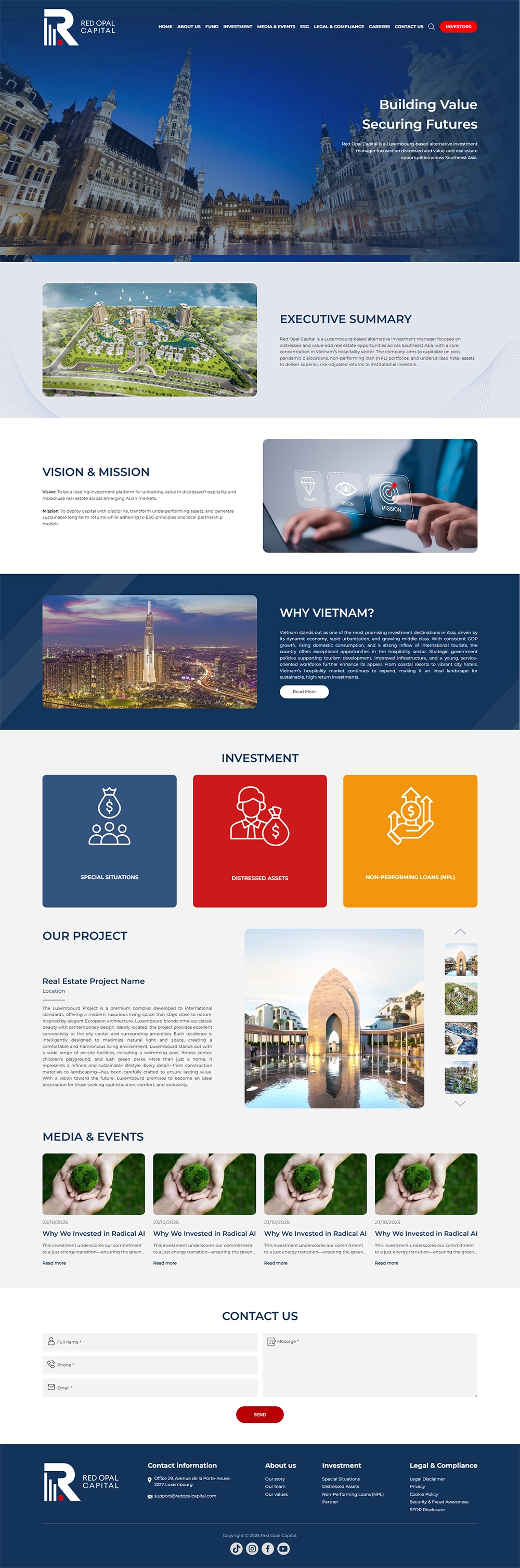 Giao diện website ROC