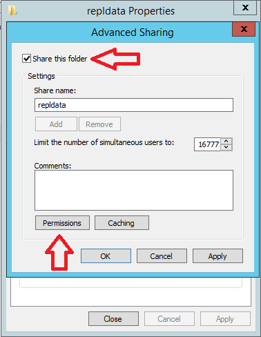 Chia sẻ thư mục snapshot