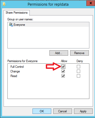 Chia sẻ thư mục snapshot