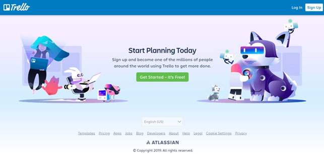 Xu hướng thiết kế web trello