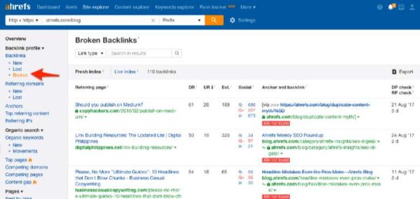 mượn broken link đối thủ
