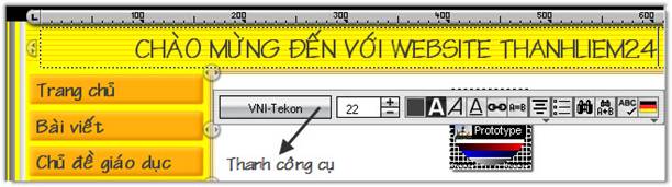 Thay đổi tiêu đề và menu với H&M StudioLine Web 3.6