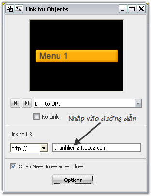 Tạo liên kết với H&M StudioLine Web 3.6