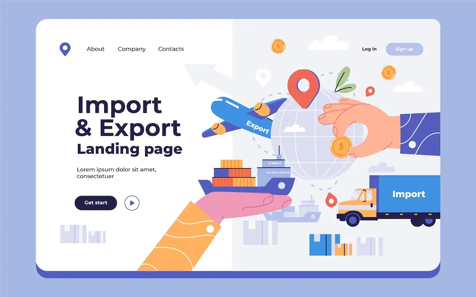 Thiết kế website xuất nhập khẩu để mở rộng hợp tác giao lưu với đối tác nước ngoài