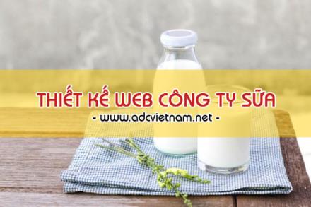 Thiết kế website công ty sữa