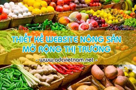 Giải pháp thiết kế website bán hàng nông sản để mở rộng thị trường