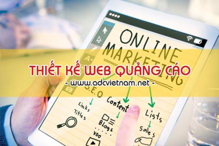 Thiết kế website quảng cáo trực tuyến