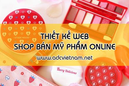 Thiết Kế Website Shop Bán Mỹ Phẩm Online Cao Cấp 