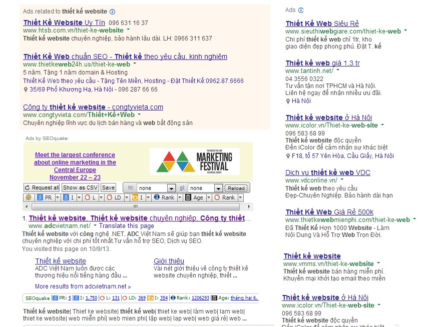 cạnh tranh trong thị trường thiết kế website