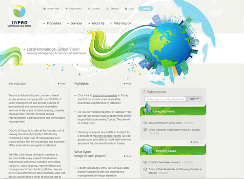 Website bất động sản Oypro, thiết kế web bất động sản