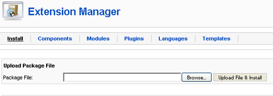 Tính năng của trang administrator trong joomla - 03 Cài đặt Component mới