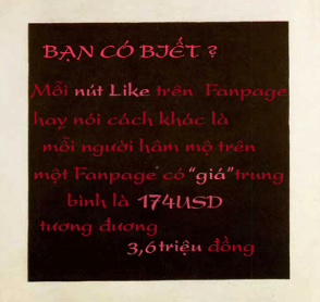giá trị của một cái like trên facebook?