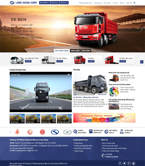 Giao diện website công ty Cổ phần Năng Lượng và Đầu tư Long Giang Giao diện website công ty Cổ phần Năng Lượng và Đầu tư Long Giang