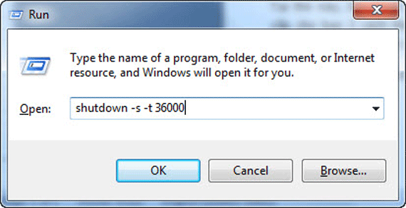 Gõ lệnh vào cửa sổ Run