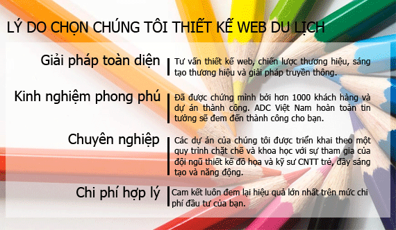 Lý do bạn chọn thiết kế website du lịch tại ADC Việt Nam Lý do bạn chọn thiết kế website du lịch tại ADC Việt Nam