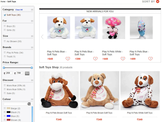 Mẫu giao diện web bán đồ chơi online