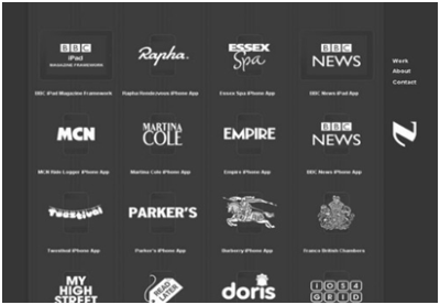 mẫu thiết kế web sử dụng màu đen trắng tuyệt đẹp 13