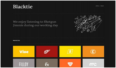 mẫu thiết kế web sử dụng màu đen trắng tuyệt đẹp 25