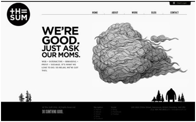 mẫu thiết kế web sử dụng màu đen trắng tuyệt đẹp 5