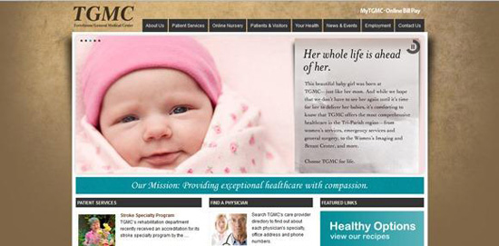 Webiste trung tâm y tế công cộng TGMC - Tgmc.com 
