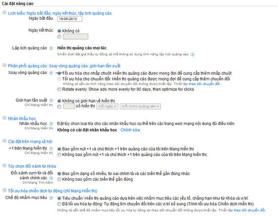 Hướng dẫn tạo chiến dịch quảng cáo google adwords 12 Hướng dẫn tạo chiến dịch quảng cáo google adwords 12