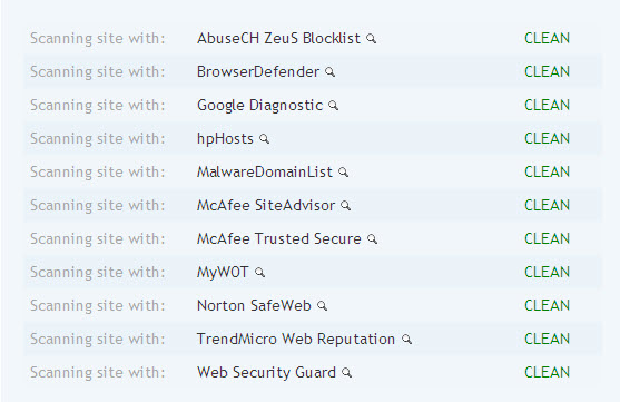 Quét virus miễn phí cho các webiste với 9 bộ máy quét trực tuyến 03 Quét virus miễn phí cho các webiste với 9 bộ máy quét trực tuyến 03