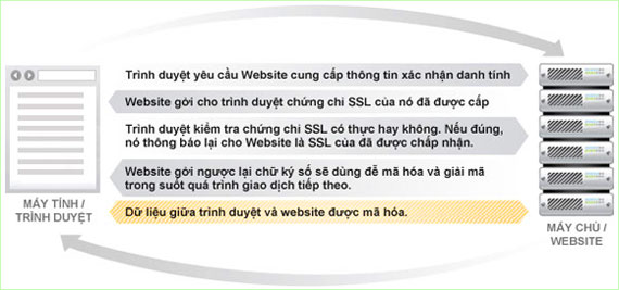 Những gì xảy ra khi một máy tính kết nối với một Website đã được chứng thực ?