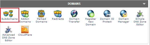 hướng dẫn sử dụng cpanel phần subdomain