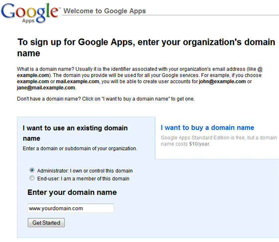 Hướng dẫn cách tạo email theo tên miền từ google 01