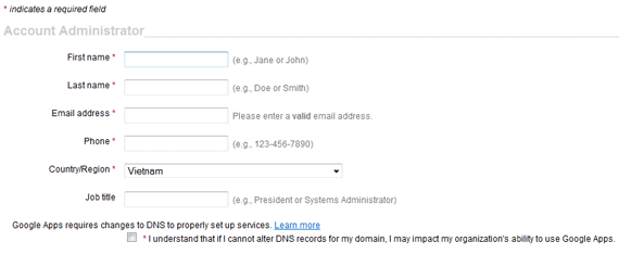 Hướng dẫn cách tạo email theo tên miền từ google 02