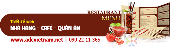 Thiết kế website cho quán ăn chuyên nghiệp và Chuẩn Seo