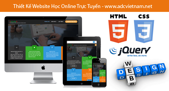 Thiết kế website học online trực tuyến Thiết kế website học online trực tuyến