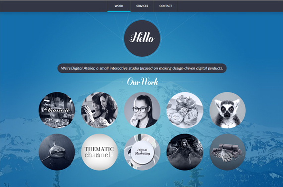 Thiết kế website khung tròn