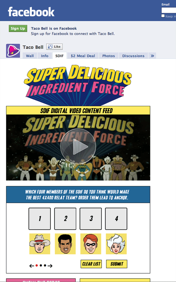 thiết kế website của Taco Bell, thiết kế website sáng tạo thiết kế website của Taco Bell, thiết kế website sáng tạo