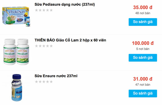 Tính năng khi Thiết kế phần mềm website so sánh giá - Ảnh web so sánh 06